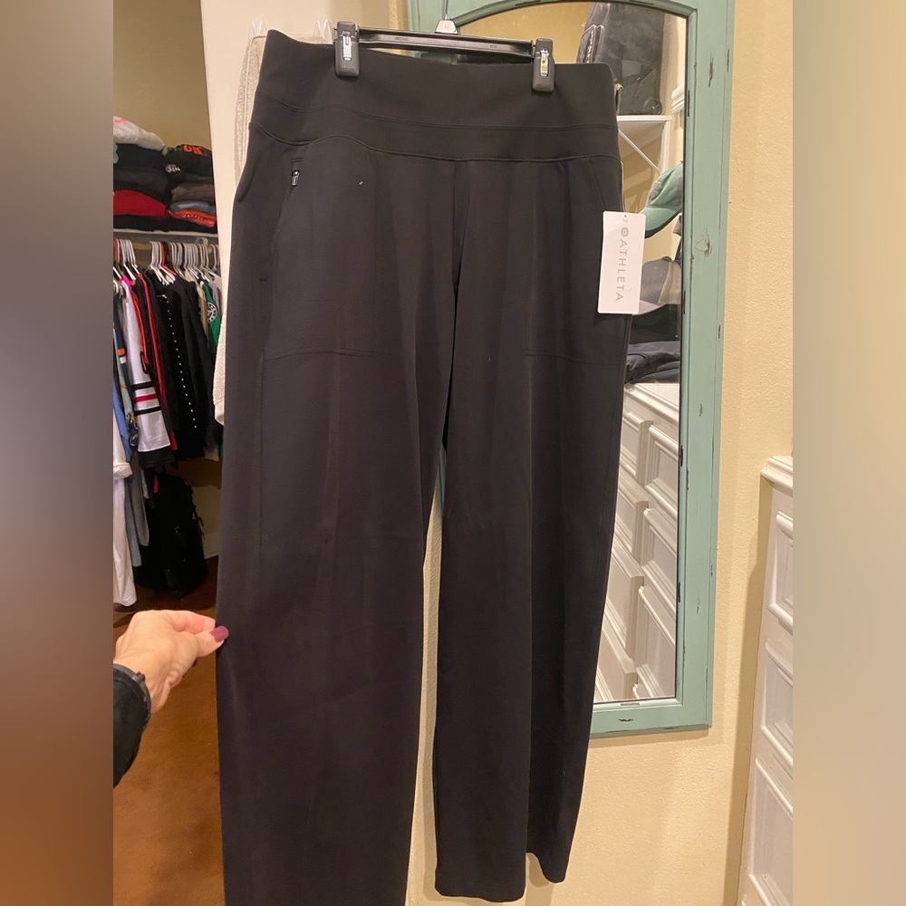 Athleta Black Wide Leg Women's Pants